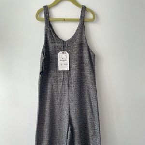 Zara girls Houndstooth One-Piece Jumpsuit